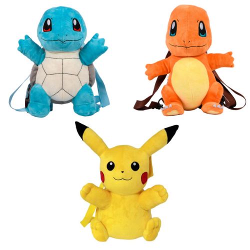 (Mis 5) POKEMON Peluche 35cm c/Zaino…x12